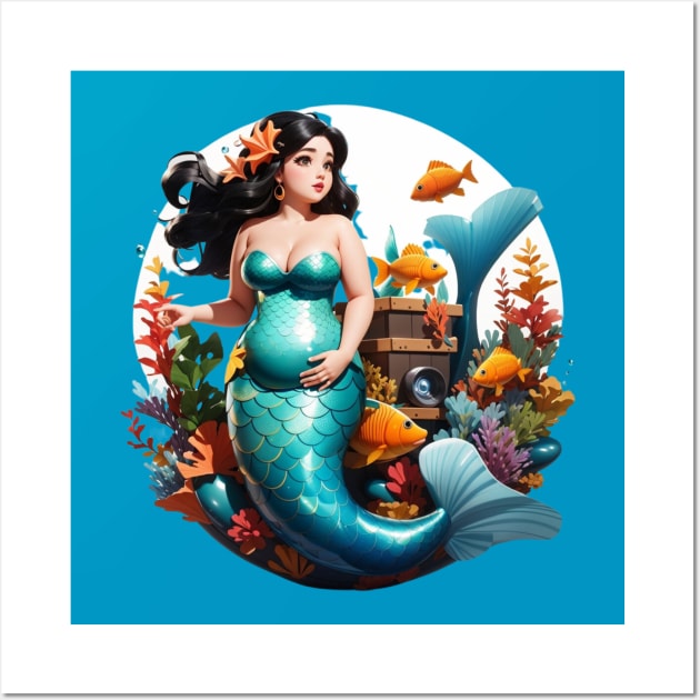 Expecting Mother Mermaid Wall Art by MGRCLimon